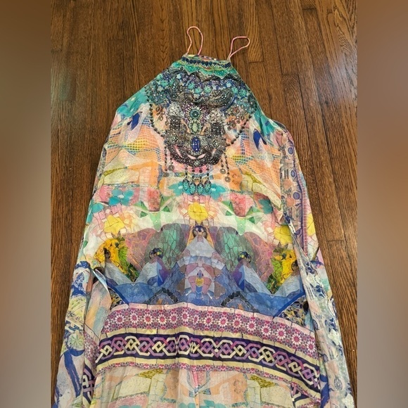 Camilla REVOLVE Gaudi Tribute Short Sheer Overlay Mermaid Princess Dress Size S - Picture 9 of 11